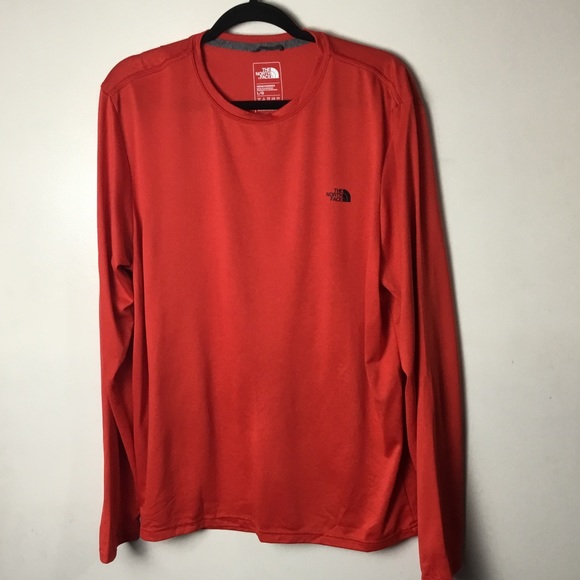 The North Face orange long sleeve tee. Large - Picture 2 of 4